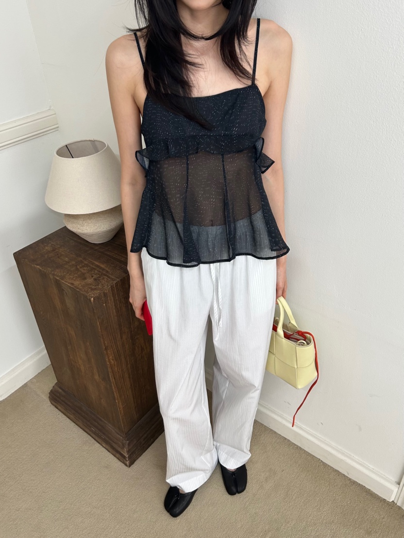 ME MO東大門實拍女裝新款推薦人氣休閑時尚真品吊帶背心ME MO吊帶/背心