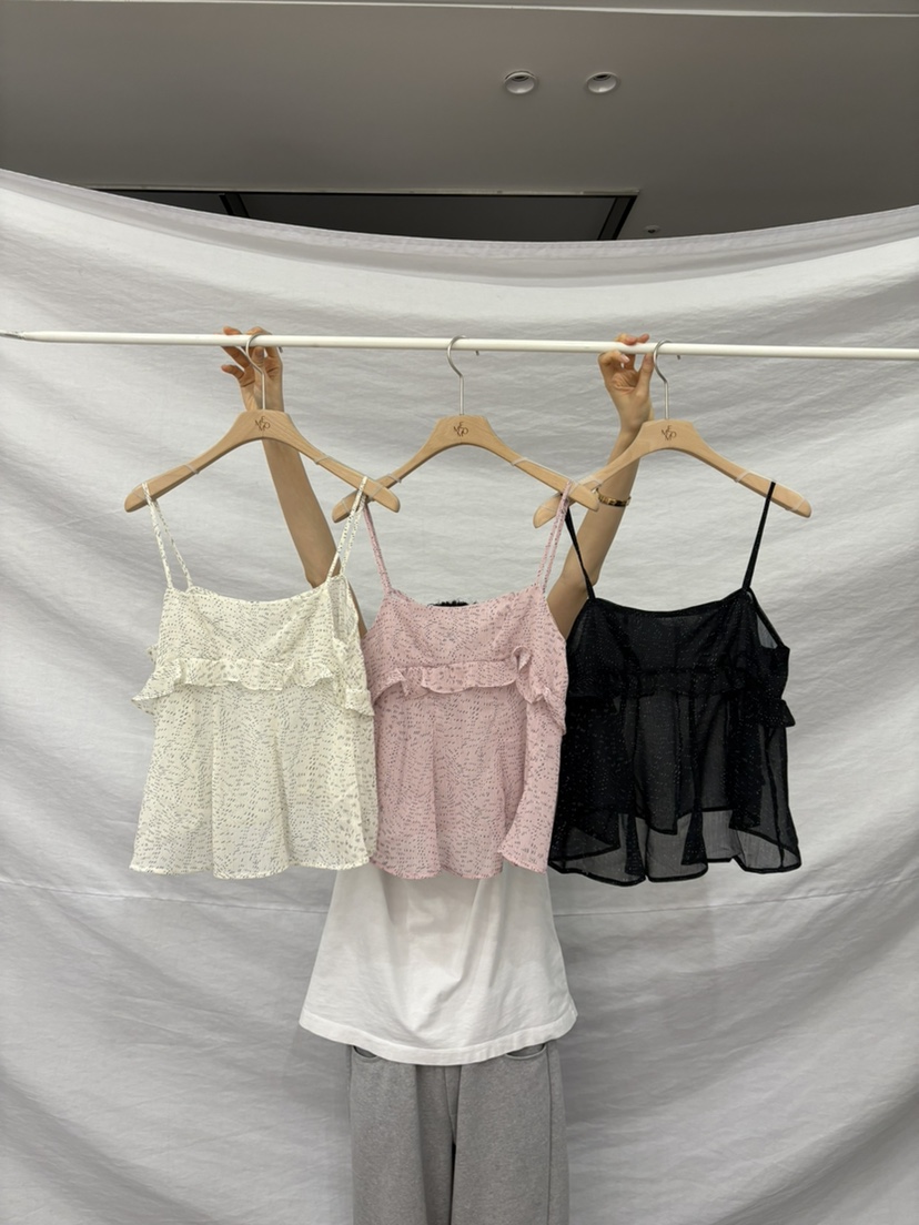 ME MO東大門實拍女裝新款推薦人氣休閑時尚真品吊帶背心ME MO吊帶/背心