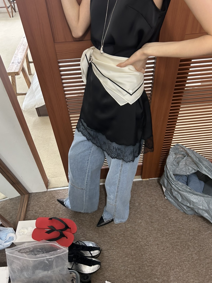 ME MO韓國代購女士新款時尚職業人氣休閑牛仔褲不含腰帶ME MO牛仔褲