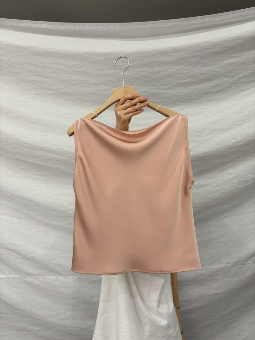 ME MO韓國代購女士新款熱賣時尚推薦人氣休閑吊帶背心緞面ME MO吊帶/背心