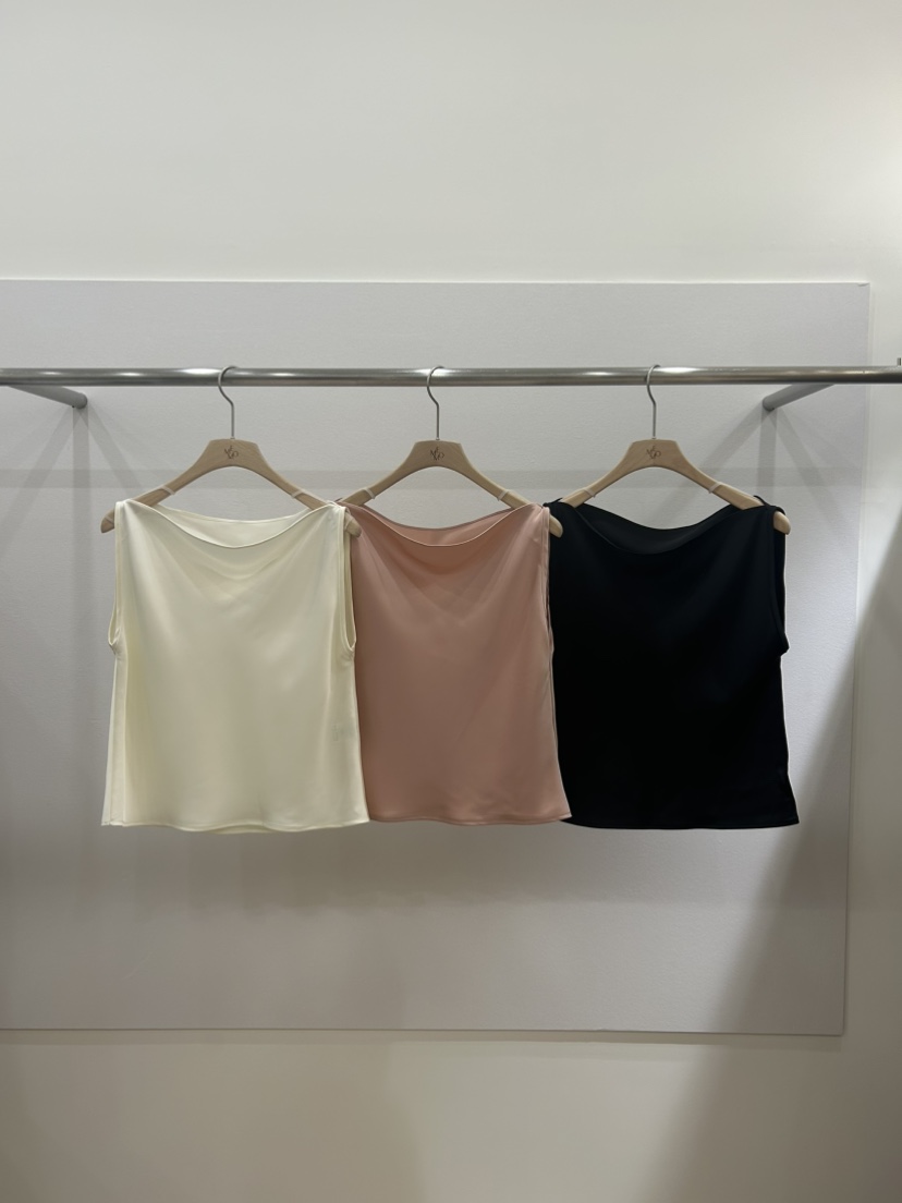 ME MO韓國代購女士新款熱賣時尚推薦人氣休閑吊帶背心緞面ME MO吊帶/背心