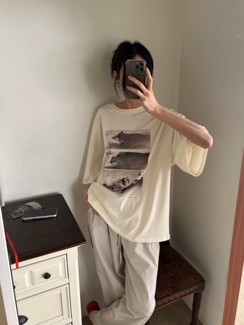 ME MO東大門代購女裝新款26春夏推薦熱賣職業休閑真品T恤ME MOT恤圖色1