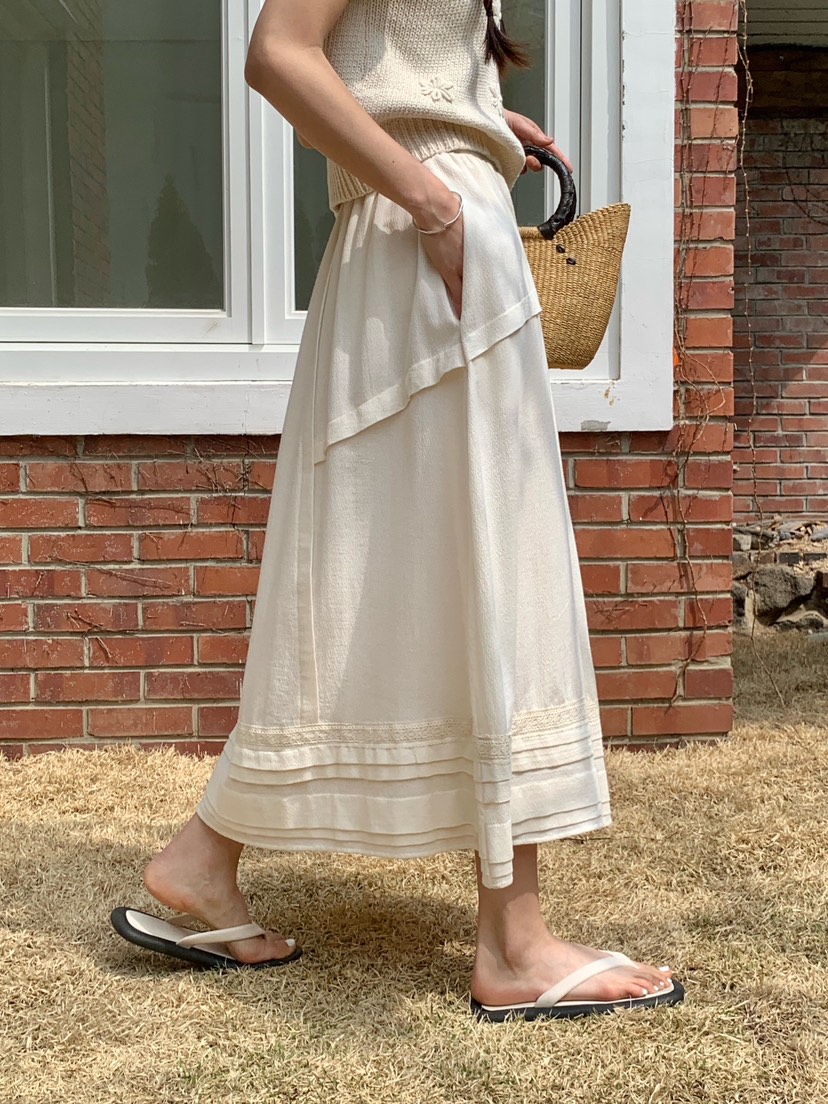 RE:OPENING韓國直郵女士新款休閑推薦時尚26春夏熱賣長裙RE:OPENING長裙