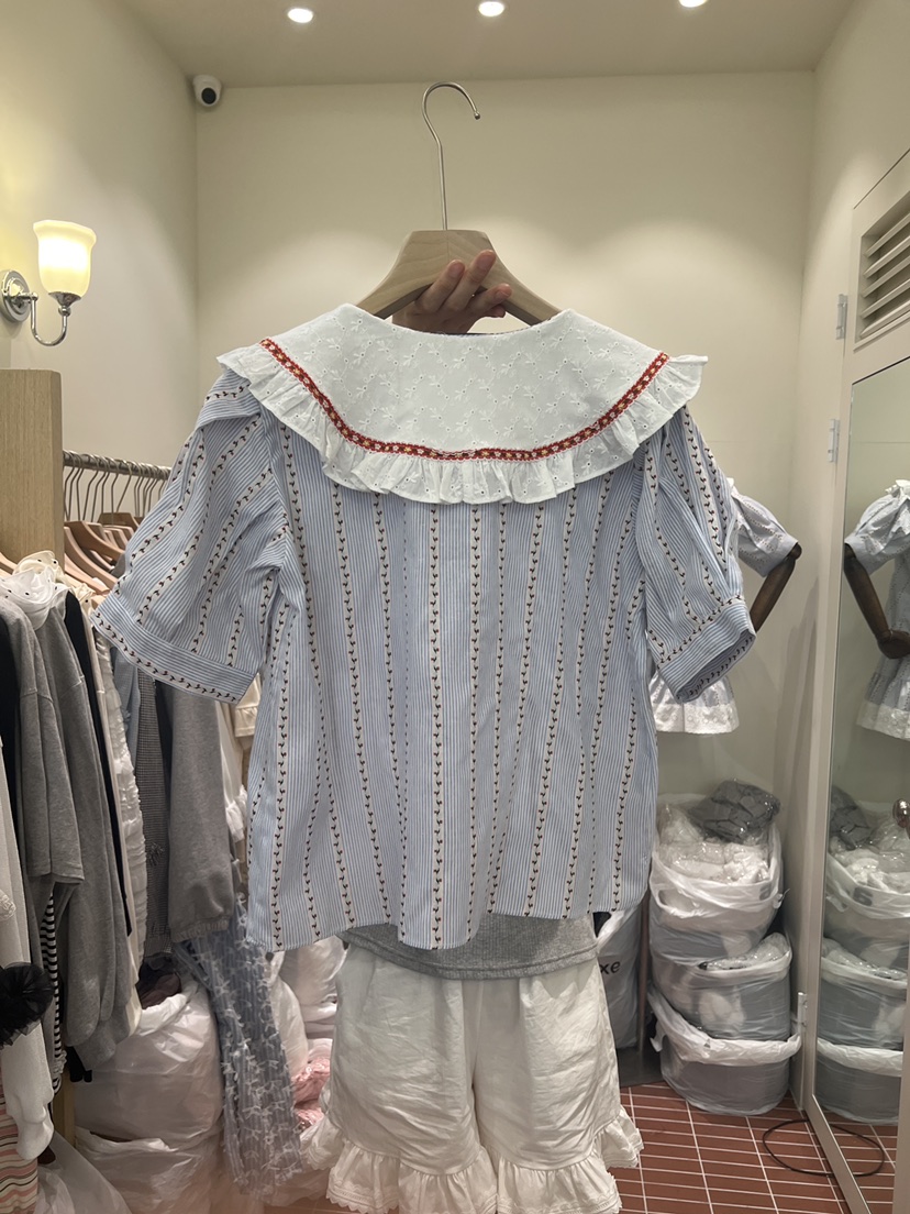 BE&amp;BE東大門實拍女士新品26春夏職業熱賣襯衫蕾絲衫BE&be襯衫/蕾絲衫