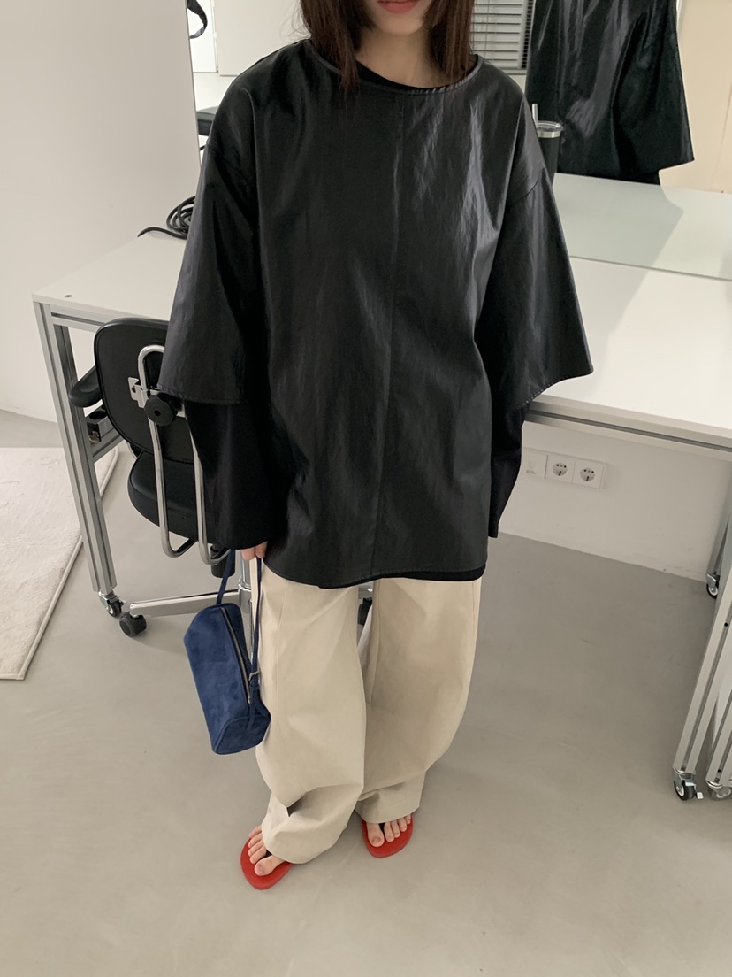 LOGARDEN韓國直郵女裝新品熱賣真品26春夏休閑時尚長袖T恤LO GARDEN長袖T恤