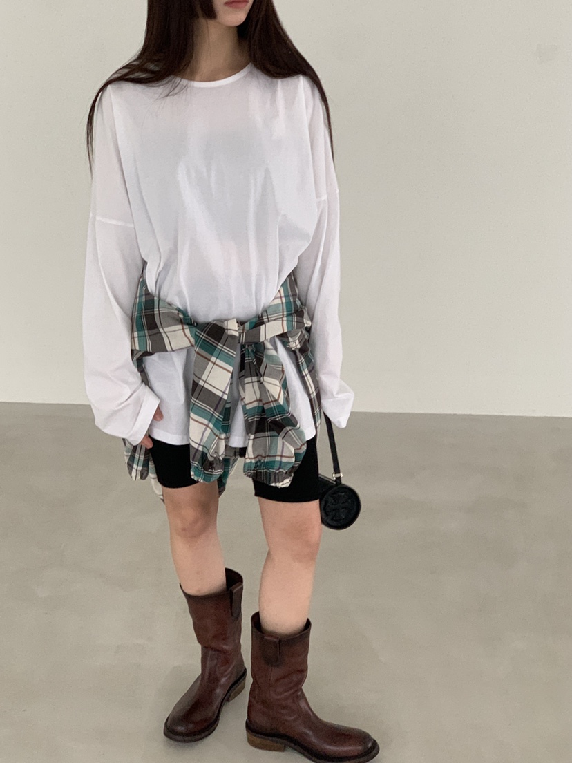 LOGARDEN韓國直郵女裝新品熱賣真品26春夏休閑時尚長袖T恤LO GARDEN長袖T恤