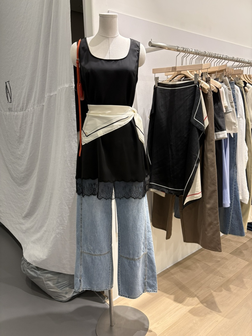 ME MO韓國代購女裝新品時尚人氣26春夏真品圍巾披肩圍巾ME MO圍巾/披肩