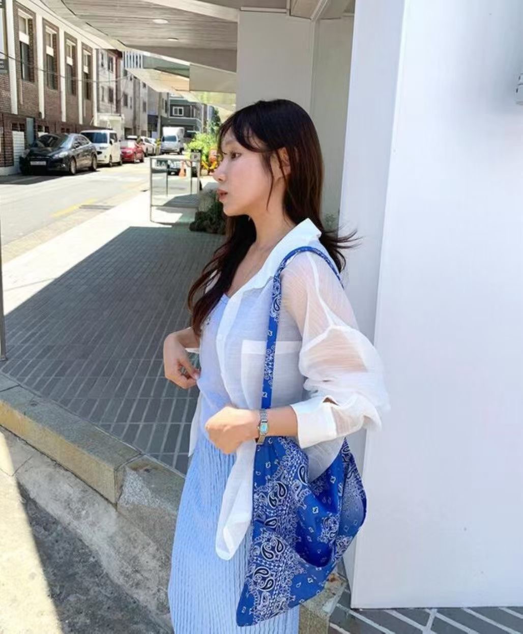 L V C韓國直郵女士新品休閑26春夏熱賣職業真品單肩斜跨包L_V_C單肩/斜跨包