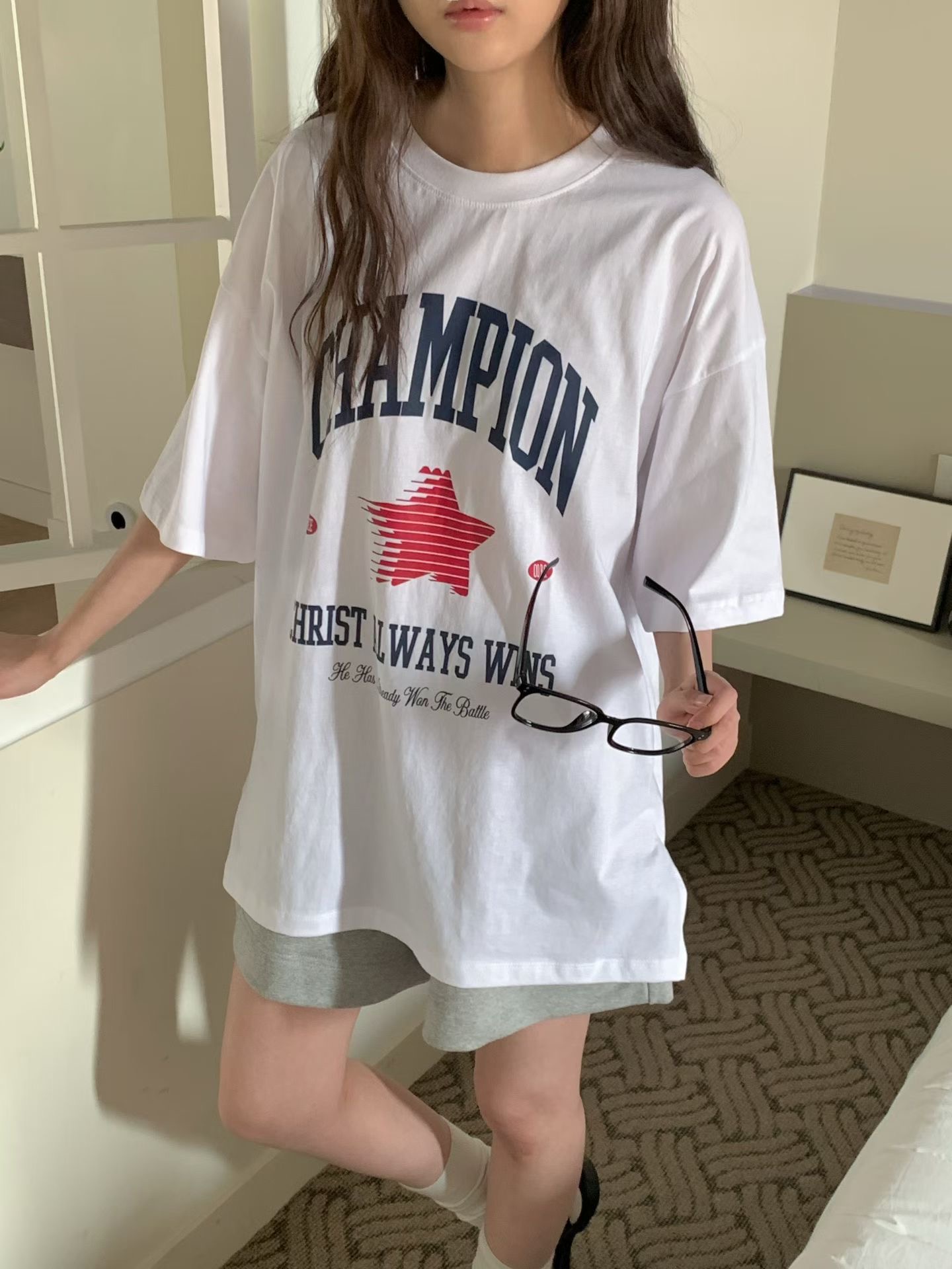 L V C東大門實拍女士新款推薦休閑人氣26春夏熱賣時尚T恤L_V_CT恤圖色1