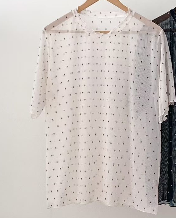 L V C韓國直郵女士新品熱賣推薦職業時尚人氣T恤網眼寬松L_V_CT恤圖色1