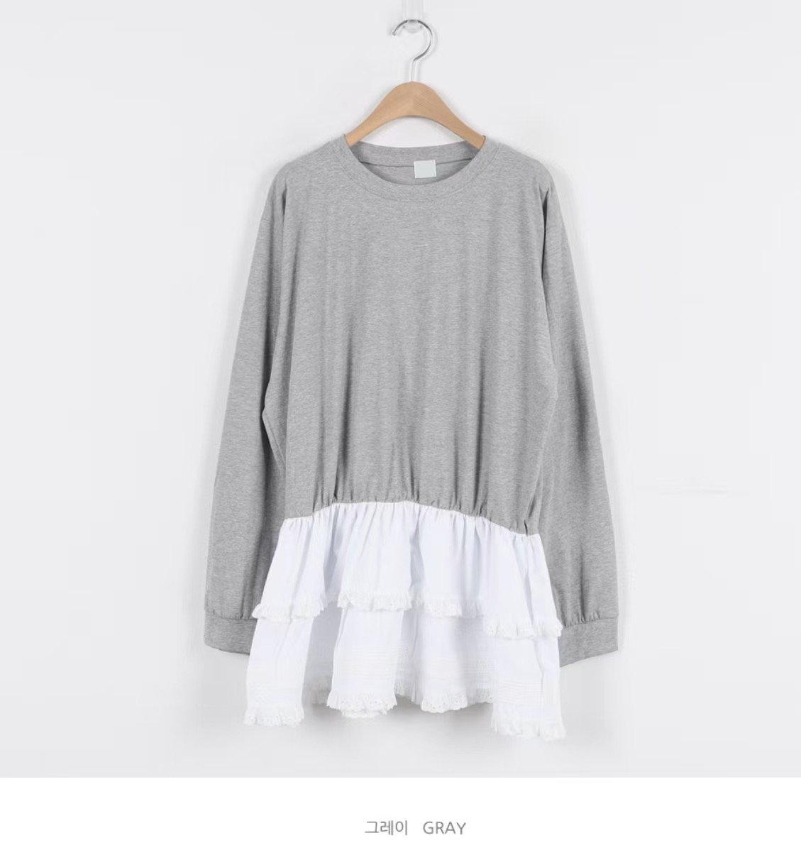 L V C東大門直郵女裝新款26春夏人氣休閑推薦真品長袖T恤L_V_C長袖T恤圖色1