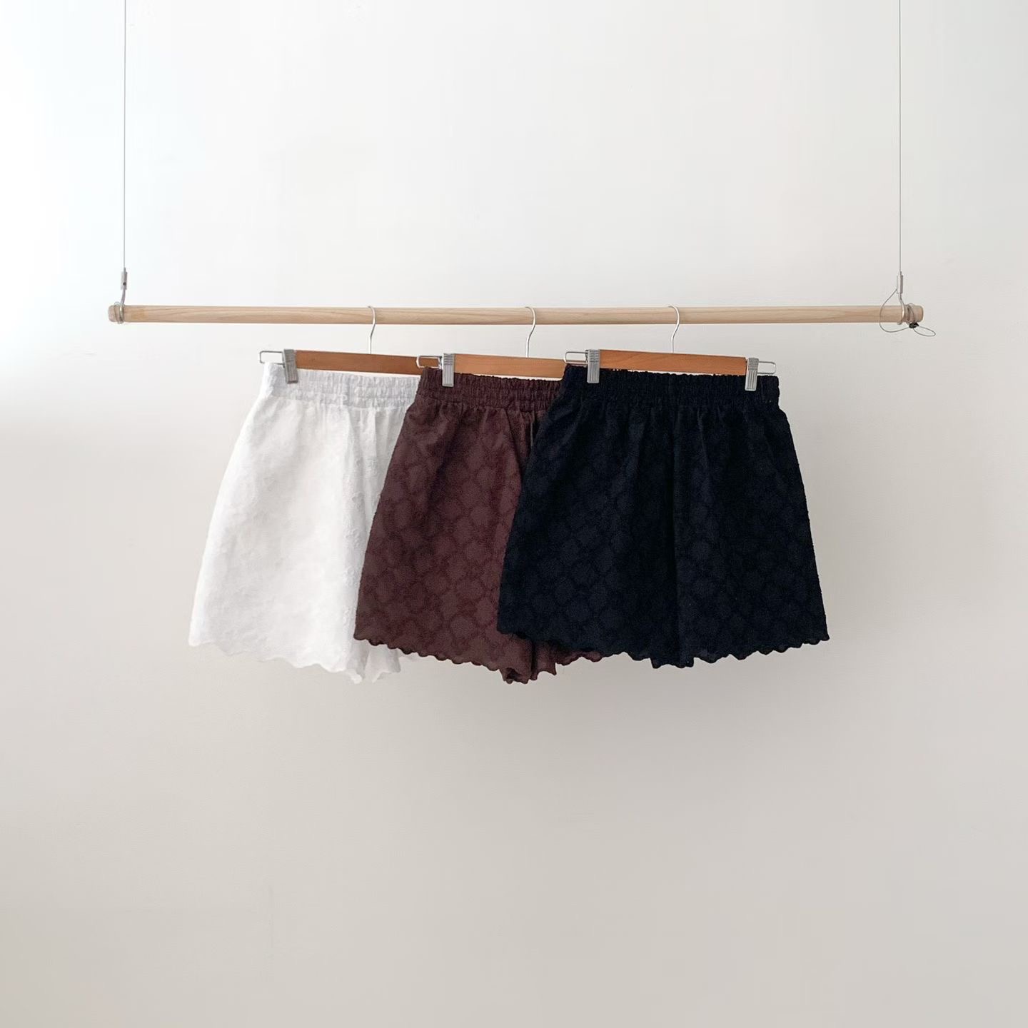 L V C韓國代購女士新款真品職業26春夏時尚休閑短褲蕾絲L_V_C短褲