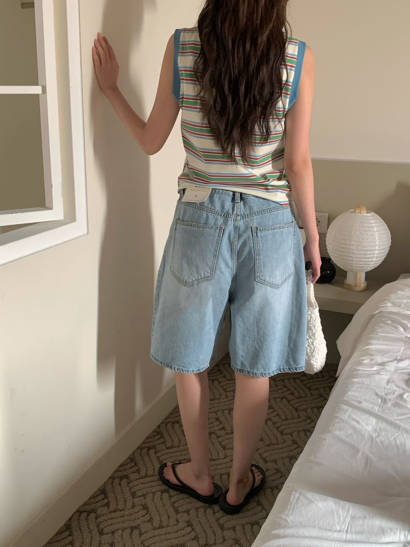 L V C東大門代購女裝新品熱賣真品時尚職業人氣短褲系帶L_V_C短褲