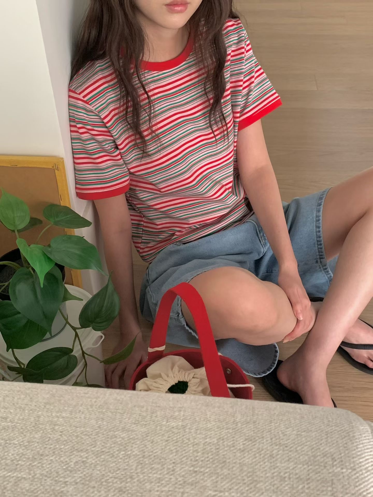 L V C韓國直郵女士新款真品人氣26春夏熱賣職業休閑T恤L_V_CT恤