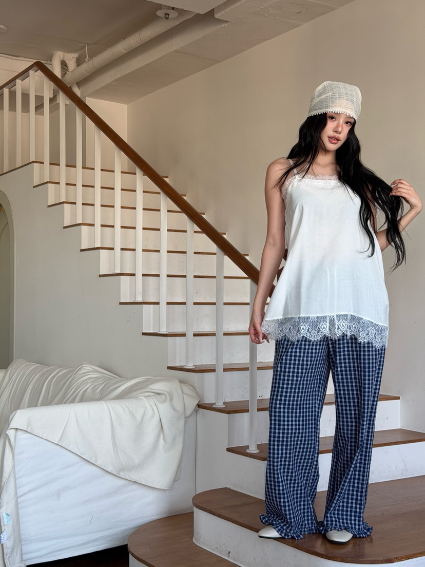 YES韓國代購女裝新品26春夏人氣推薦職業熱賣時尚休閑休閑褲YES休閑褲