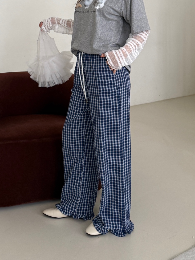 YES韓國代購女裝新品26春夏人氣推薦職業熱賣時尚休閑休閑褲YES休閑褲