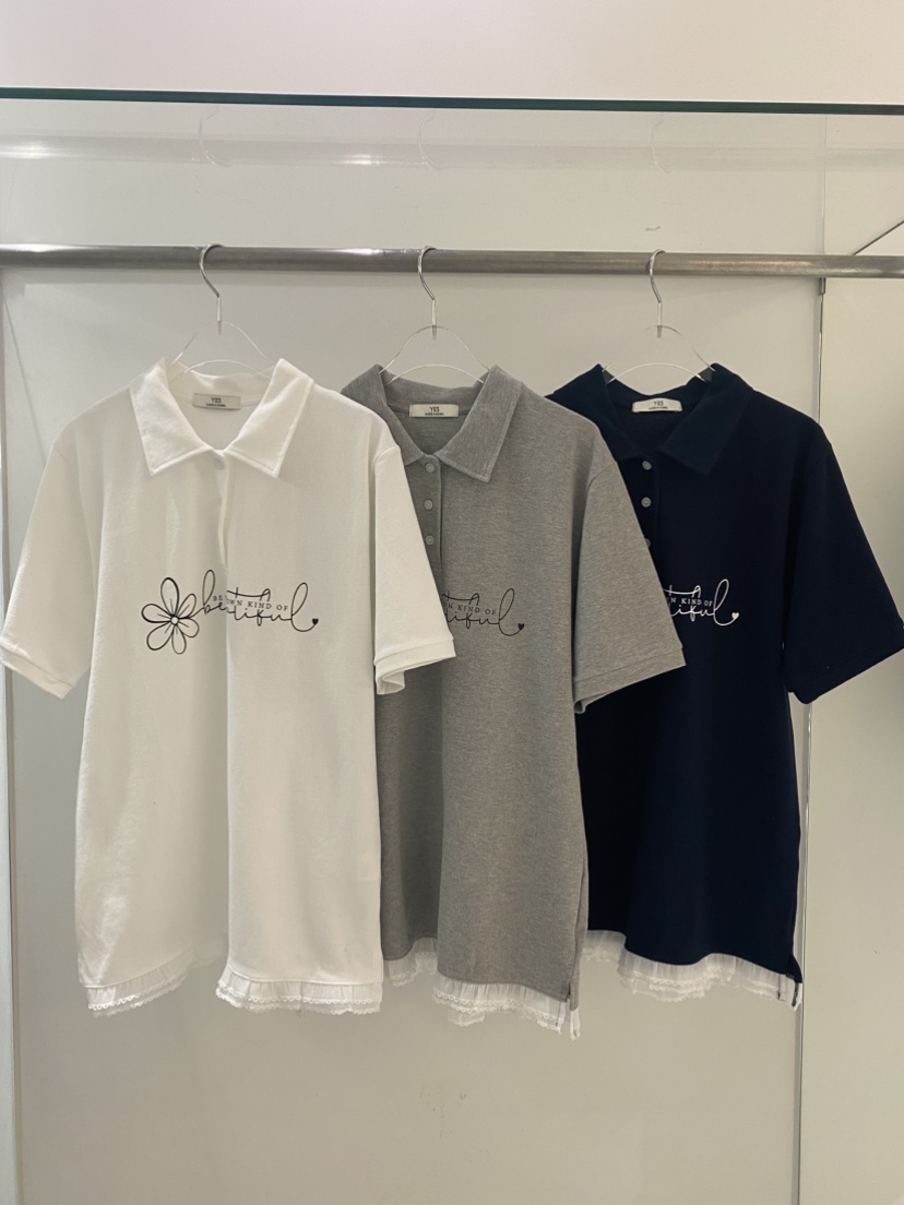 YES韓國直郵女裝新品熱賣26春夏人氣時尚推薦休閑職業T恤YEST恤