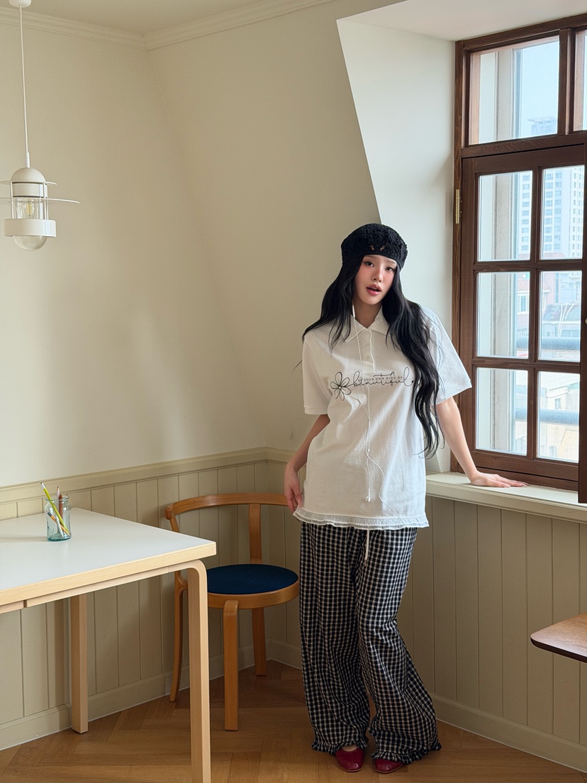 YES韓國直郵女裝新品熱賣26春夏人氣時尚推薦休閑職業T恤YEST恤