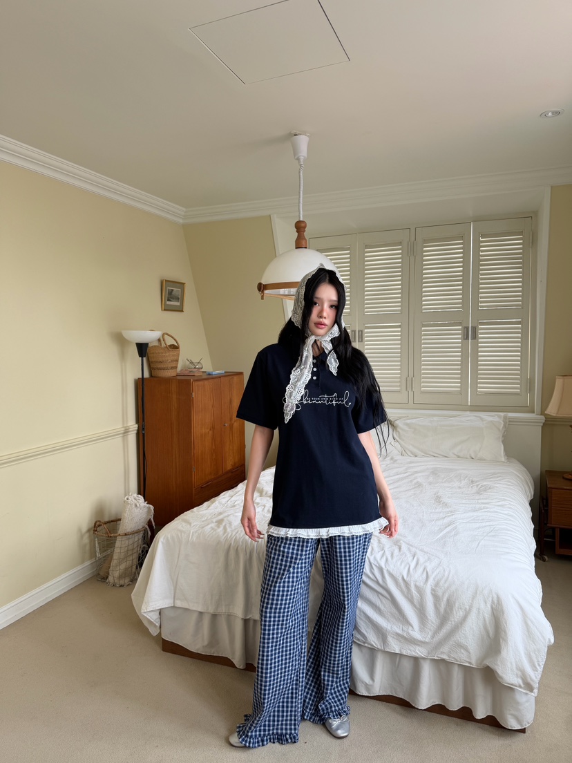 YES韓國直郵女裝新品熱賣26春夏人氣時尚推薦休閑職業T恤YEST恤