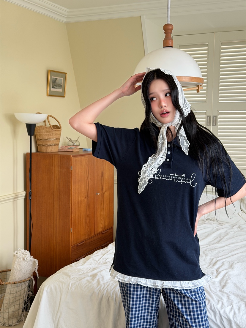 YES韓國直郵女裝新品熱賣26春夏人氣時尚推薦休閑職業T恤YEST恤