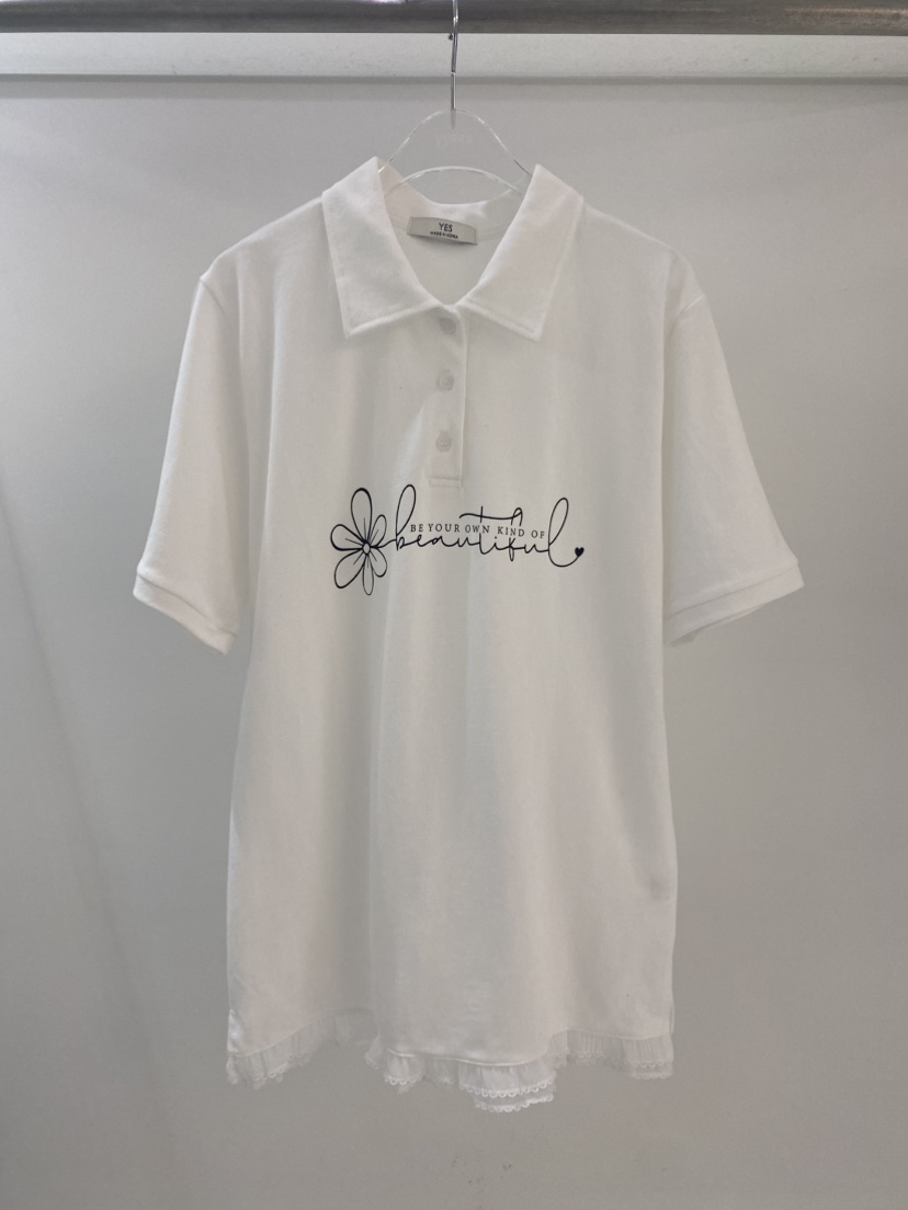 YES韓國直郵女裝新品熱賣26春夏人氣時尚推薦休閑職業T恤YEST恤圖色3