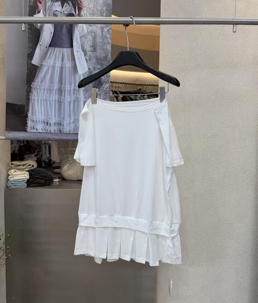 SYMBOL韓國直郵實拍女裝新品推薦職業熱賣人氣T恤褶裥紐扣SYMBOLT恤圖色1