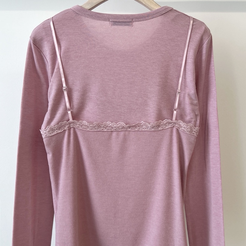 ANOTHER AVENUE韓國直郵實拍女裝新品職業長袖T恤假兩件開襟ANOTHER AVENUE長袖T恤