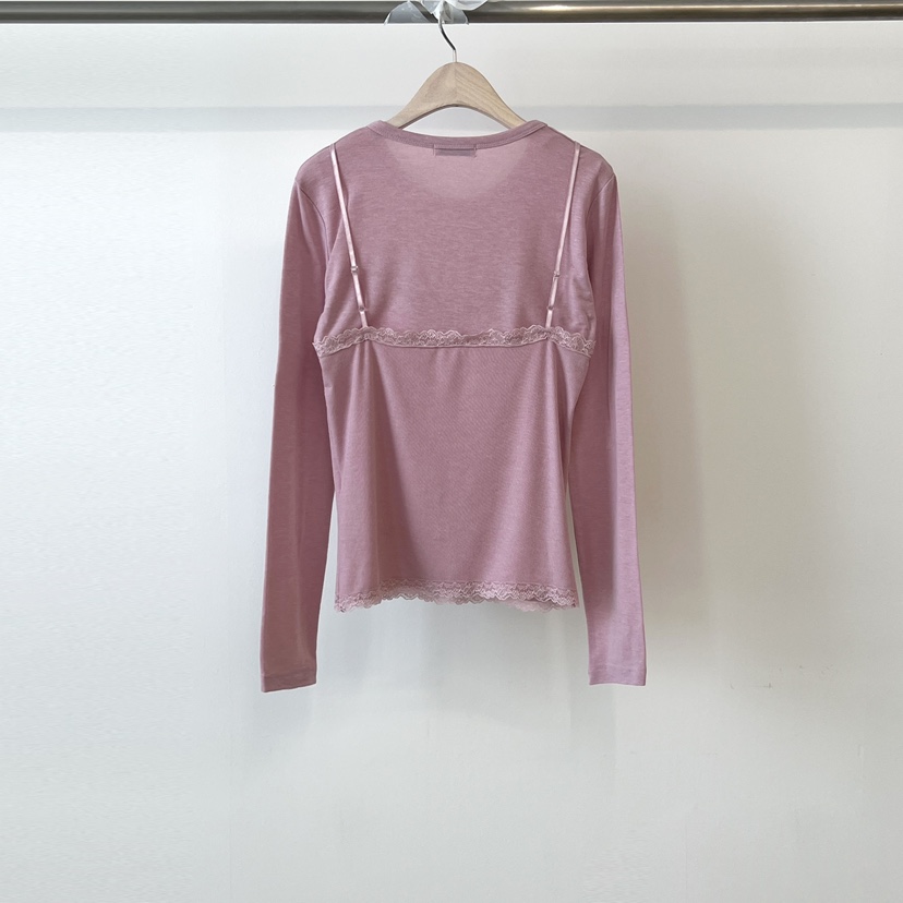 ANOTHER AVENUE韓國直郵實拍女裝新品職業長袖T恤假兩件開襟ANOTHER AVENUE長袖T恤