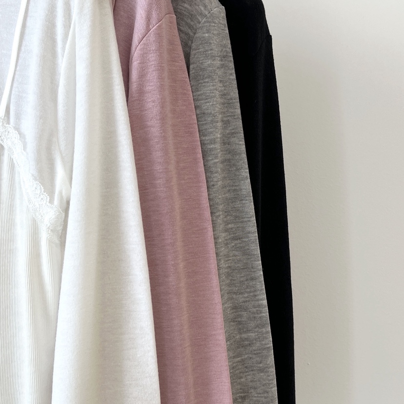 ANOTHER AVENUE韓國直郵實拍女裝新品職業長袖T恤假兩件開襟ANOTHER AVENUE長袖T恤