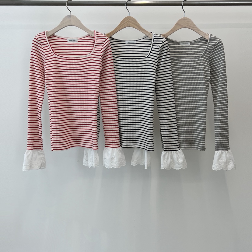 ANOTHER AVENUE韓國東大門直郵女裝新款人氣熱賣長袖T恤ANOTHER AVENUE長袖T恤圖色3左三色