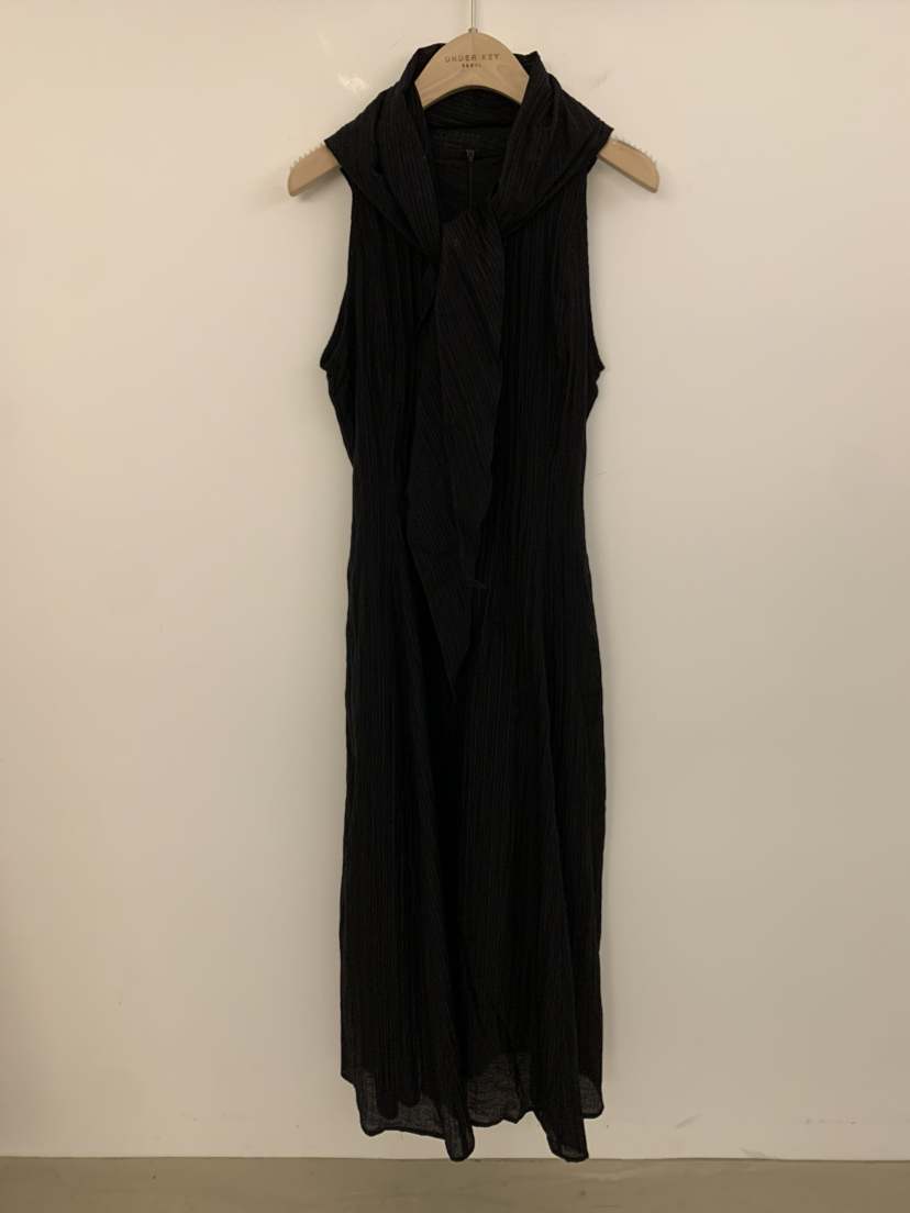 UNDER KEY韓國直郵女士新品時尚熱賣推薦連衣裙含圍巾天絲UNDER KEY連衣裙圖色3