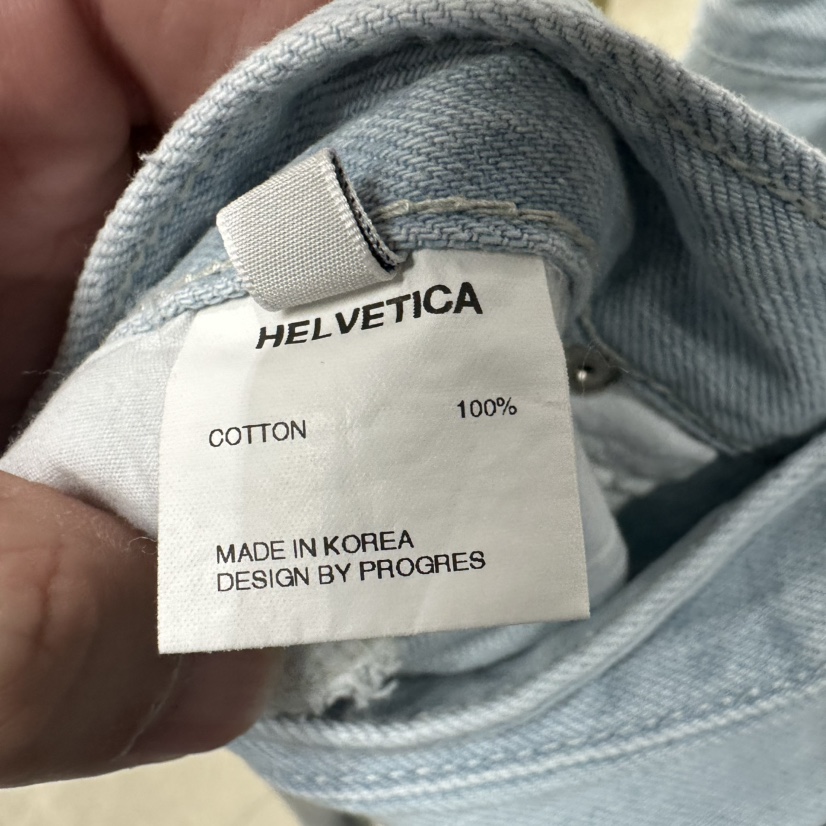HELVETICA韓國東大門代購女士新品休閑人氣職業26春夏牛仔褲HELVETICA牛仔褲