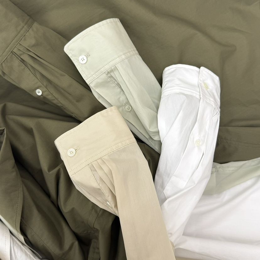 RIVER韓國直郵實拍女裝新品推薦休閑人氣職業襯衫蕾絲衫棉質WATER/RIVER襯衫/蕾絲衫