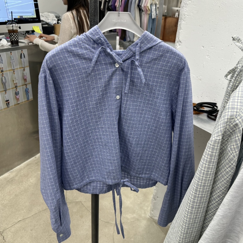 HELVETICA韓國直郵女士新品休閑26春夏熱賣推薦襯衫蕾絲衫HELVETICA襯衫/蕾絲衫圖色2