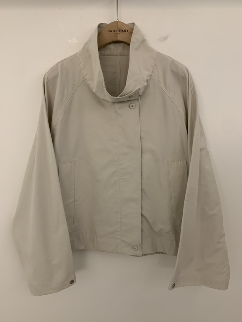 UNDER KEY韓國代購女士新品熱賣推薦人氣職業夾克高領亞麻UNDER KEY夾克圖色2