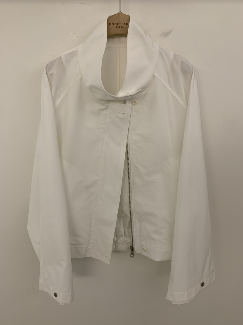UNDER KEY韓國代購女士新品熱賣推薦人氣職業夾克高領亞麻UNDER KEY夾克圖色3