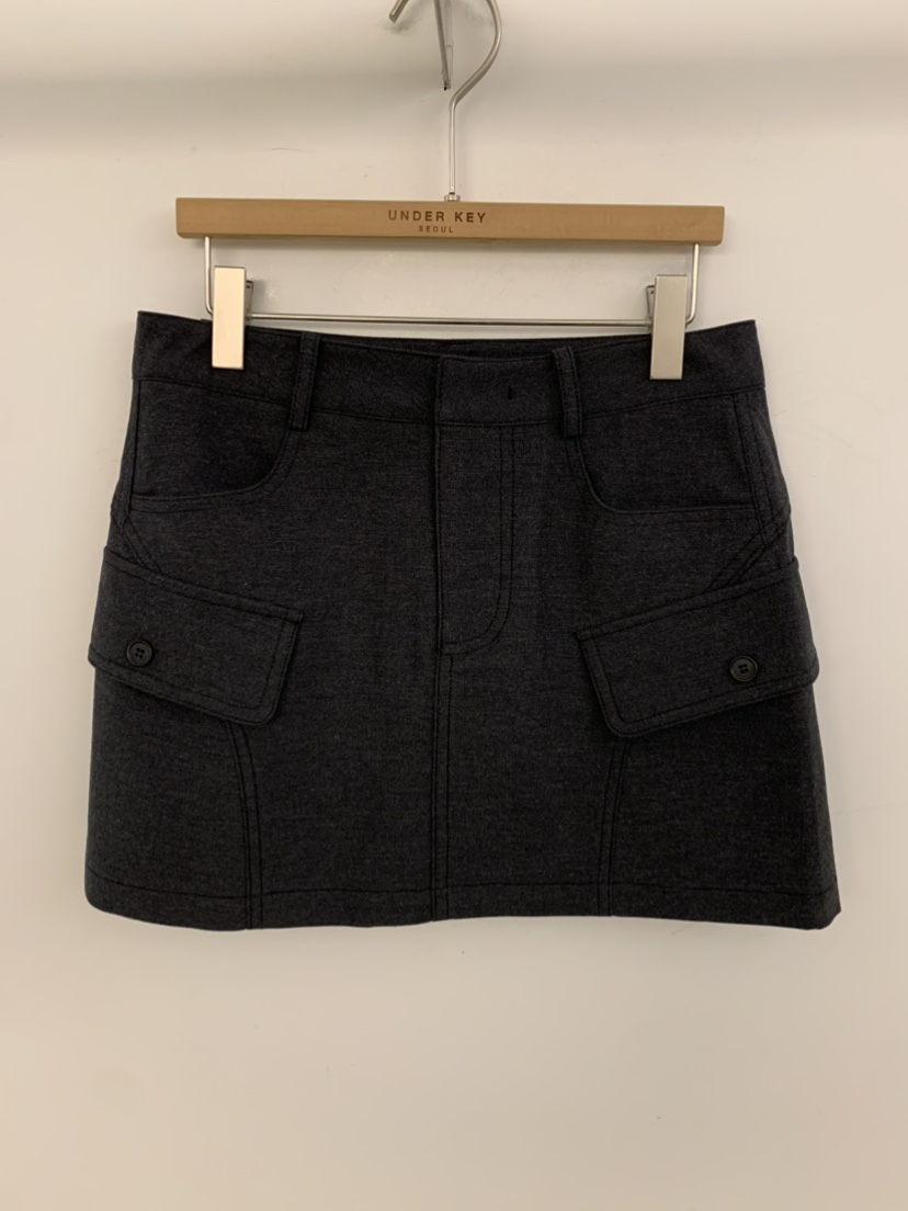 UNDER KEY韓國東大門直郵女裝新款熱賣時尚職業人氣短裙UNDER KEY短裙圖色2墨色