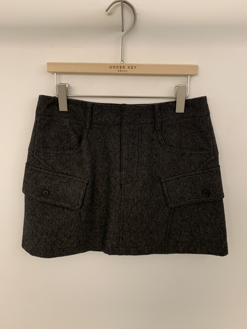 UNDER KEY韓國東大門直郵女裝新款熱賣時尚職業人氣短裙UNDER KEY短裙圖色3黑色