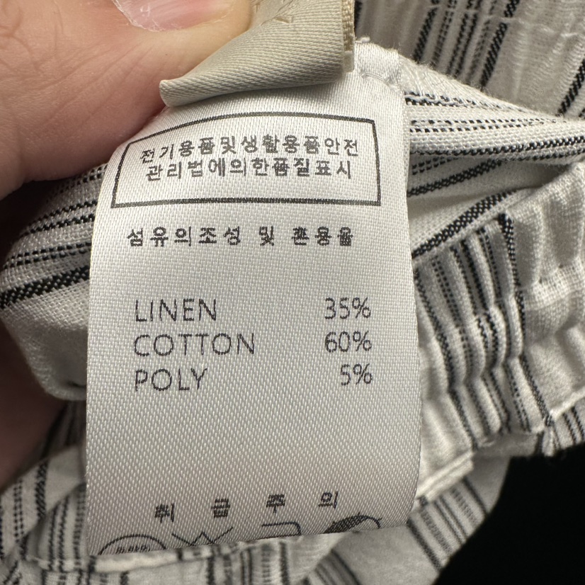 UNDER KEY韓國代購女士新品26春夏熱賣休閑人氣休閑褲亞麻UNDER KEY休閑褲