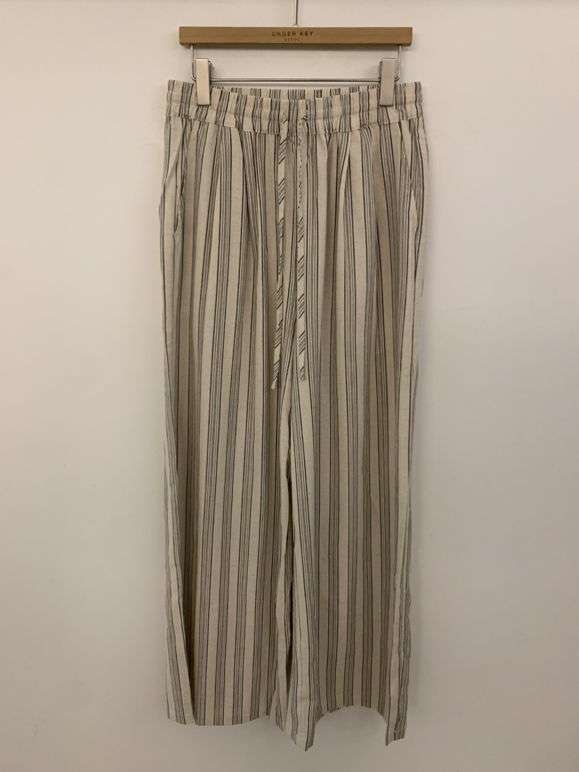 UNDER KEY韓國代購女士新品26春夏熱賣休閑人氣休閑褲亞麻UNDER KEY休閑褲圖色1