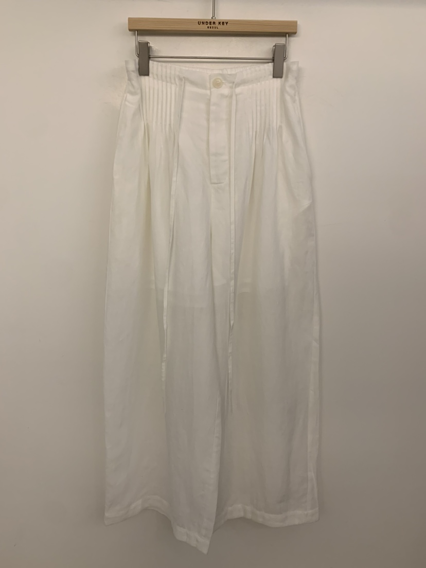 UNDER KEY韓國東大門代購女裝新品時尚休閑褲亞麻布褶裥UNDER KEY休閑褲圖色1
