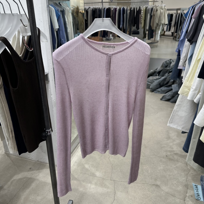 HELVETICA韓國直郵實拍女裝新品人氣熱賣26春夏針織衫亞麻布HELVETICA針織衫圖色1