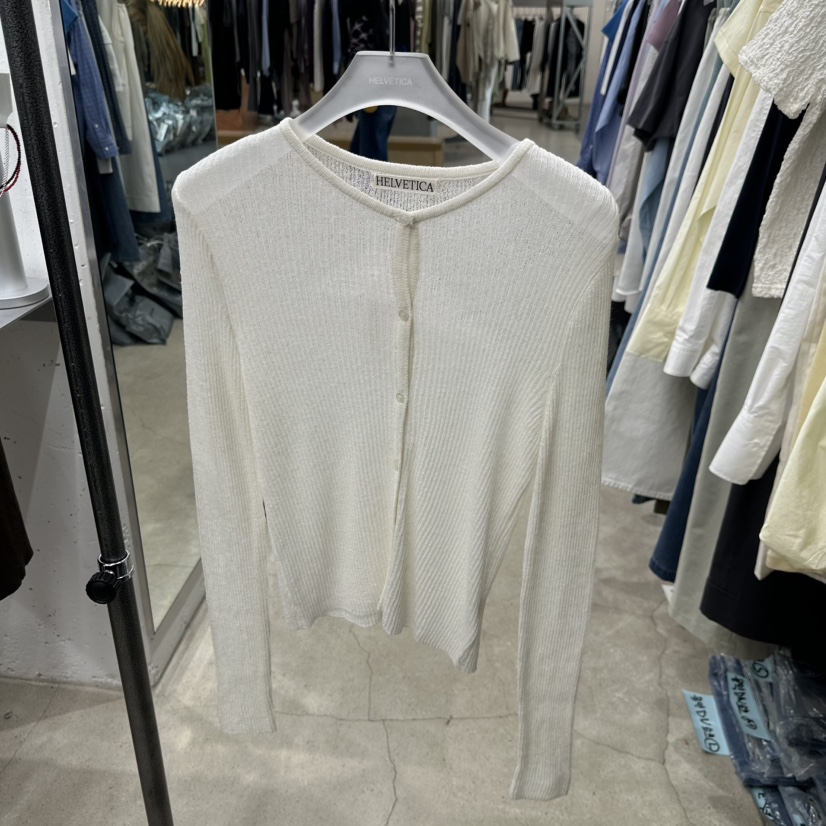 HELVETICA韓國直郵實拍女裝新品人氣熱賣26春夏針織衫亞麻布HELVETICA針織衫圖色2