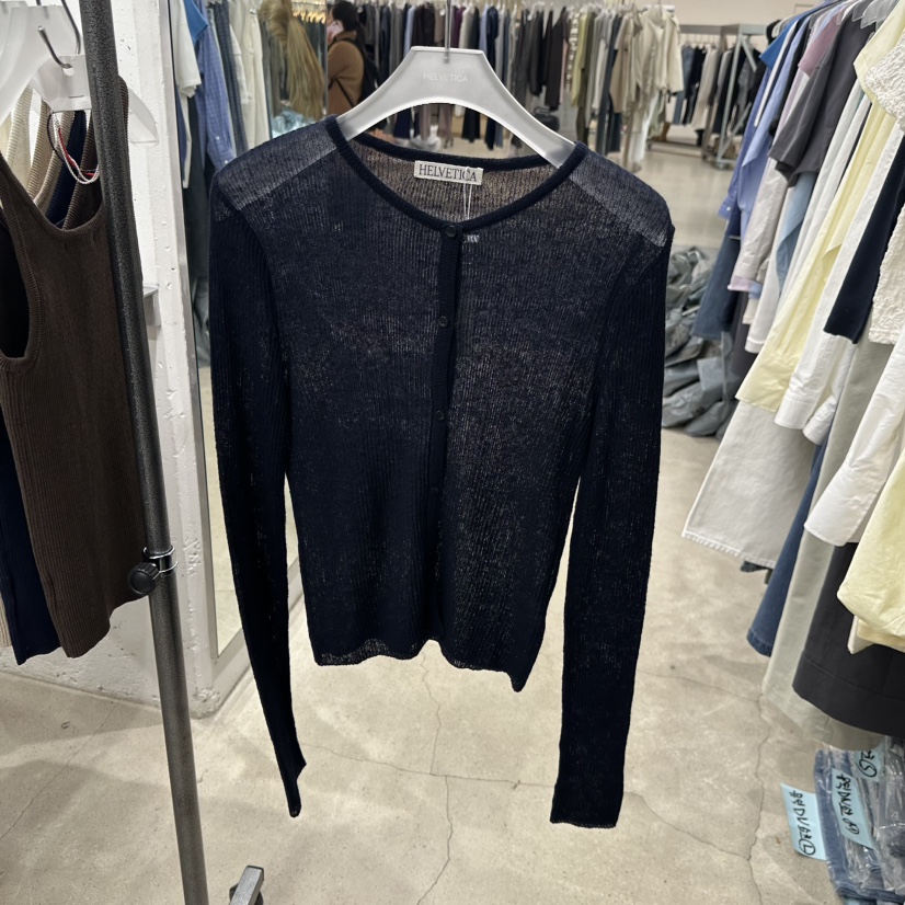 HELVETICA韓國直郵實拍女裝新品人氣熱賣26春夏針織衫亞麻布HELVETICA針織衫圖色3