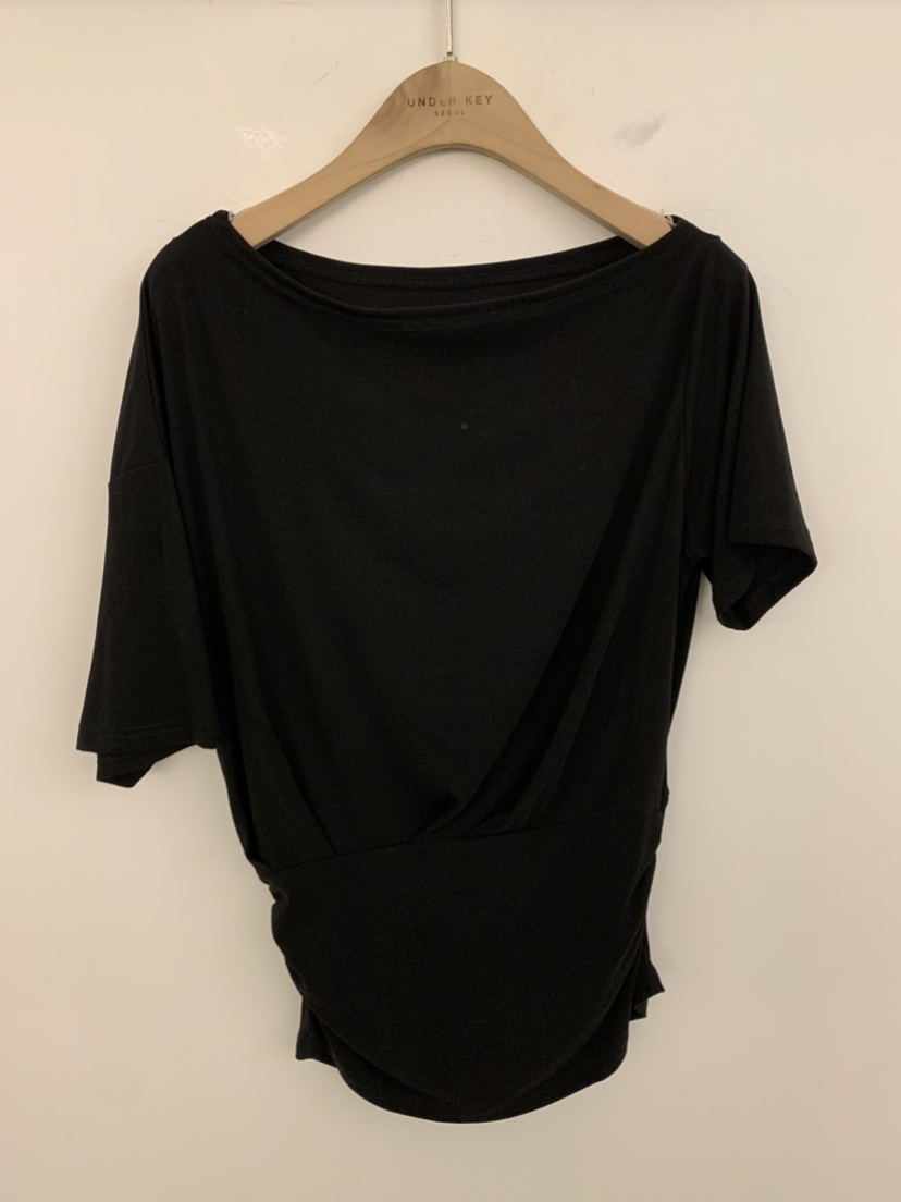 UNDER KEY韓國直郵女士新款休閑熱賣職業人氣推薦時尚T恤UNDER KEYT恤圖色3黑色