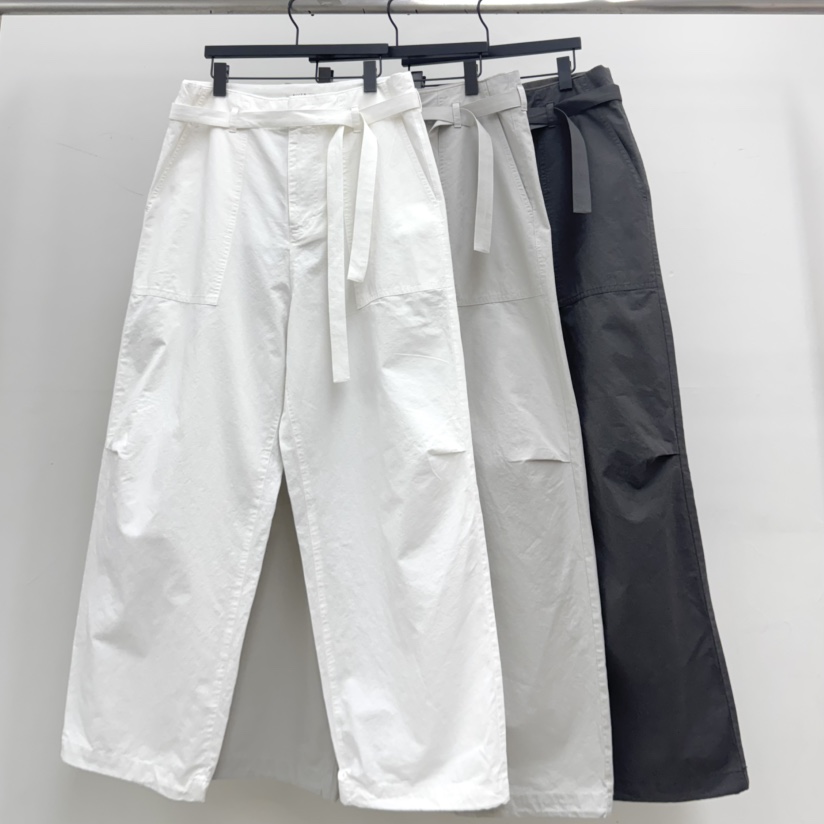 RIVER韓國直郵實拍女士新品熱賣休閑推薦人氣休閑褲含腰帶WATER/RIVER休閑褲