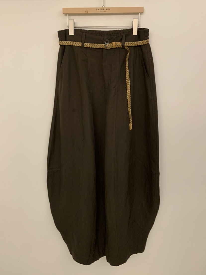 UNDER KEY韓國東大門直郵女士新品熱賣時尚休閑褲含腰帶UNDER KEY休閑褲圖色4