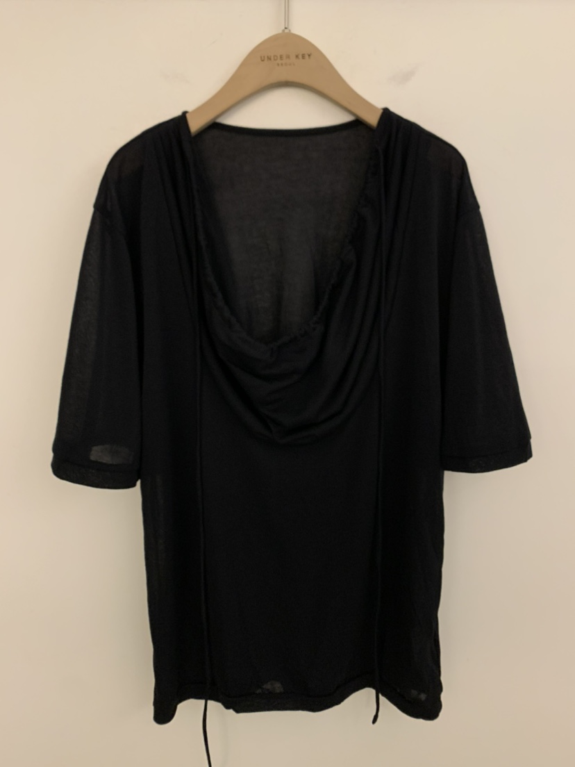 UNDER KEY韓國直郵女裝新款26春夏休閑職業熱賣人氣時尚T恤UNDER KEYT恤圖色2黑色
