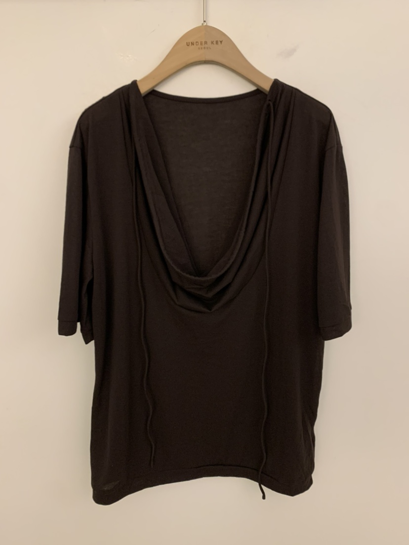 UNDER KEY韓國直郵女裝新款26春夏休閑職業熱賣人氣時尚T恤UNDER KEYT恤圖色3棕色