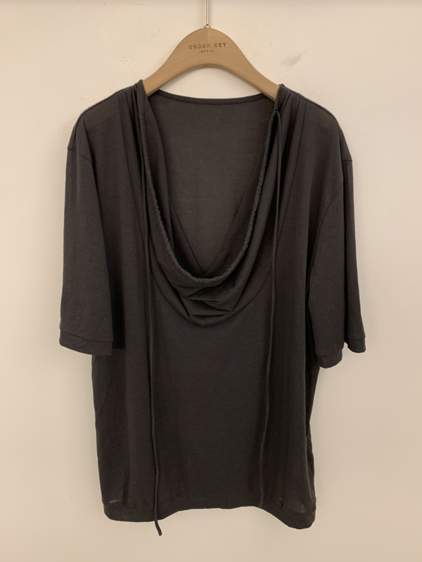 UNDER KEY韓國直郵女裝新款26春夏休閑職業熱賣人氣時尚T恤UNDER KEYT恤圖色4墨色